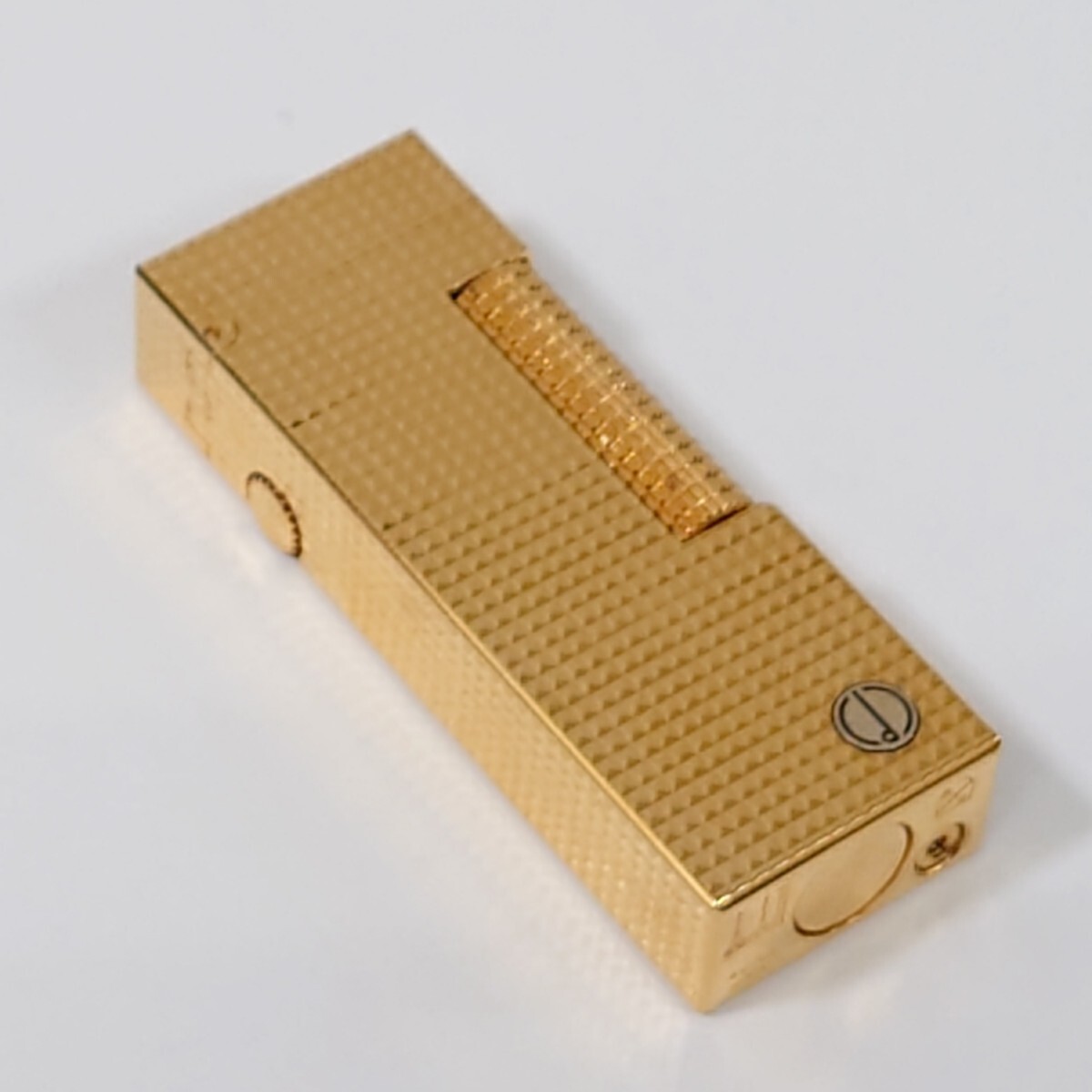 ダンヒル 　Dunhill 　ガスライター　 喫煙具 　ケース入り　ゴールドカラー_画像2