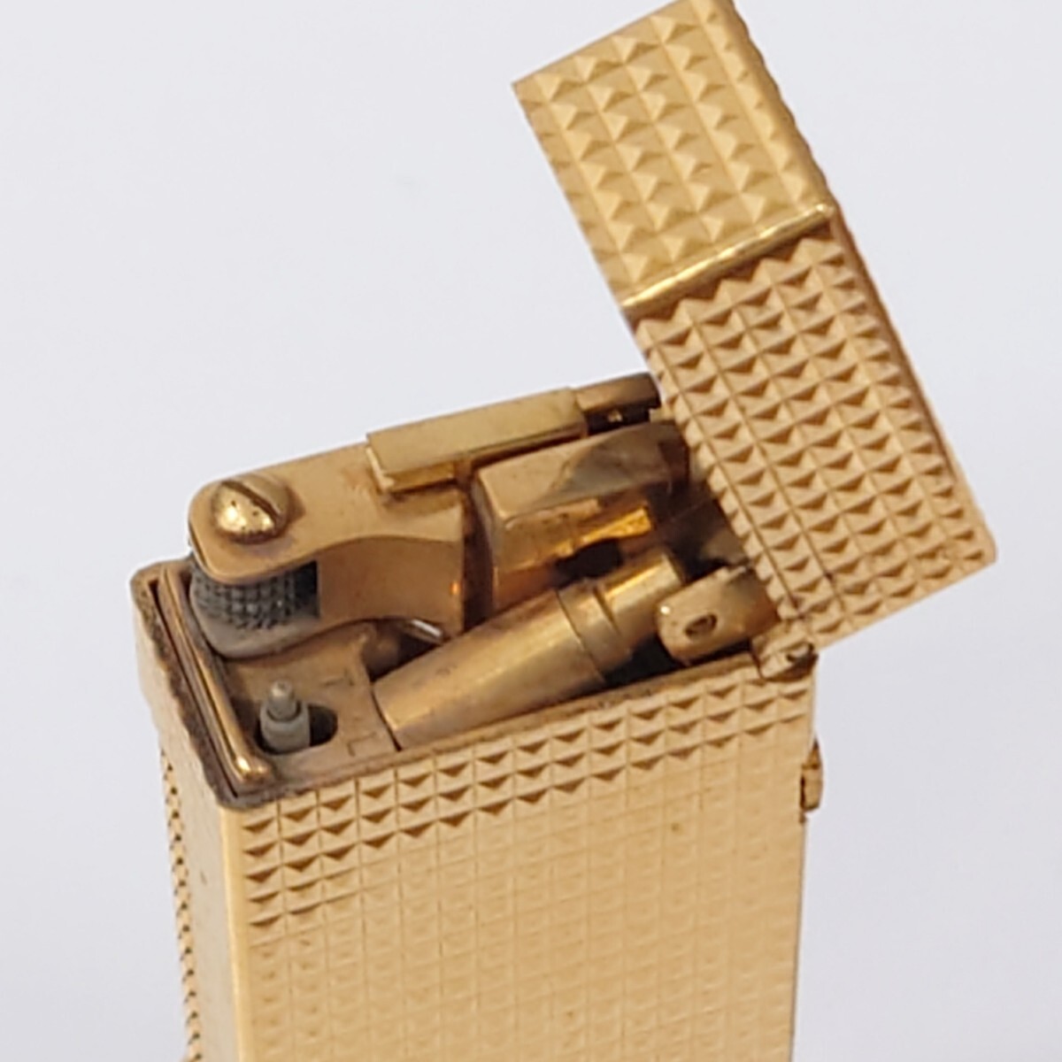 ダンヒル 　Dunhill 　ガスライター　 喫煙具 　ケース入り　ゴールドカラー_画像6