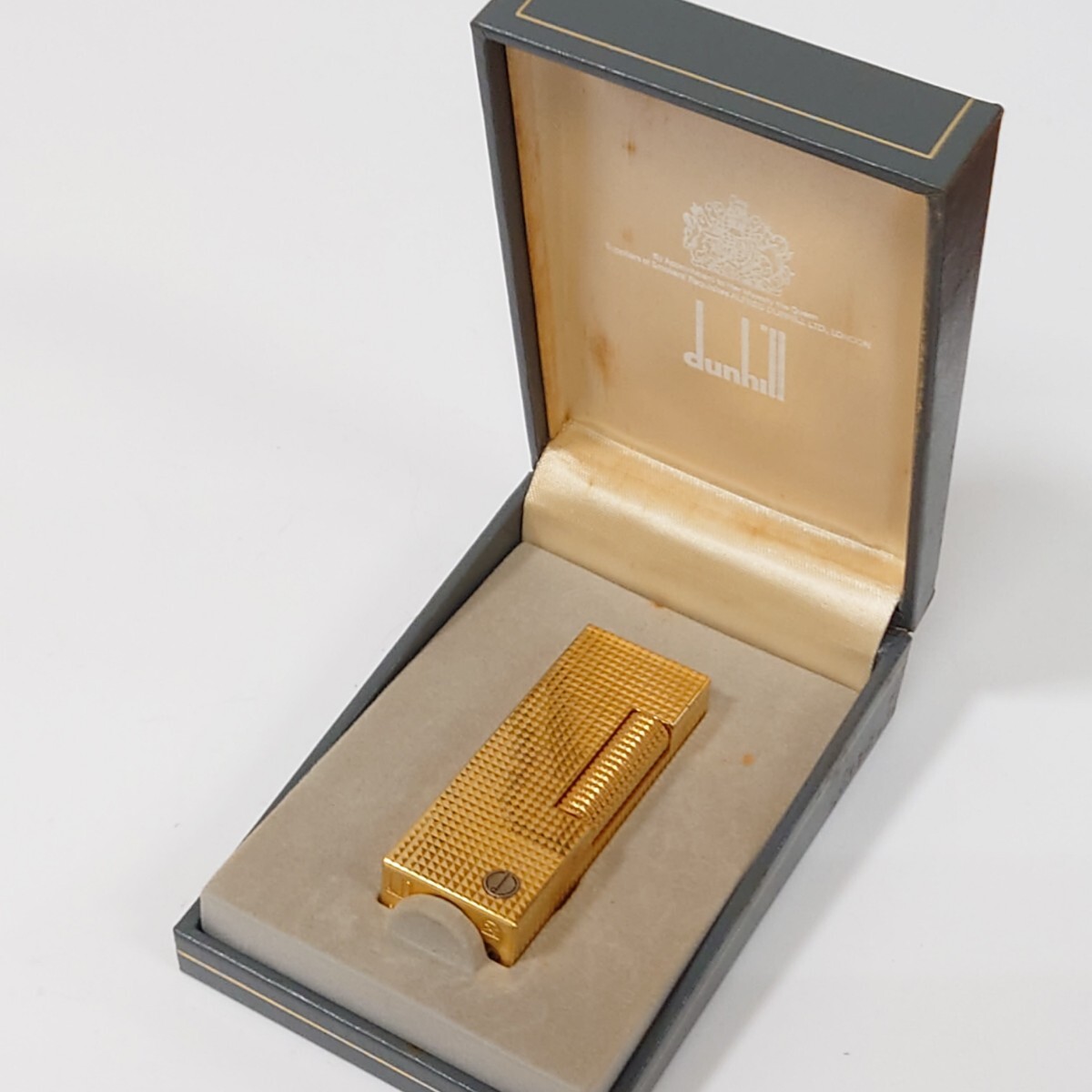 ダンヒル 　Dunhill 　ガスライター　 喫煙具 　ケース入り　ゴールドカラー_画像7
