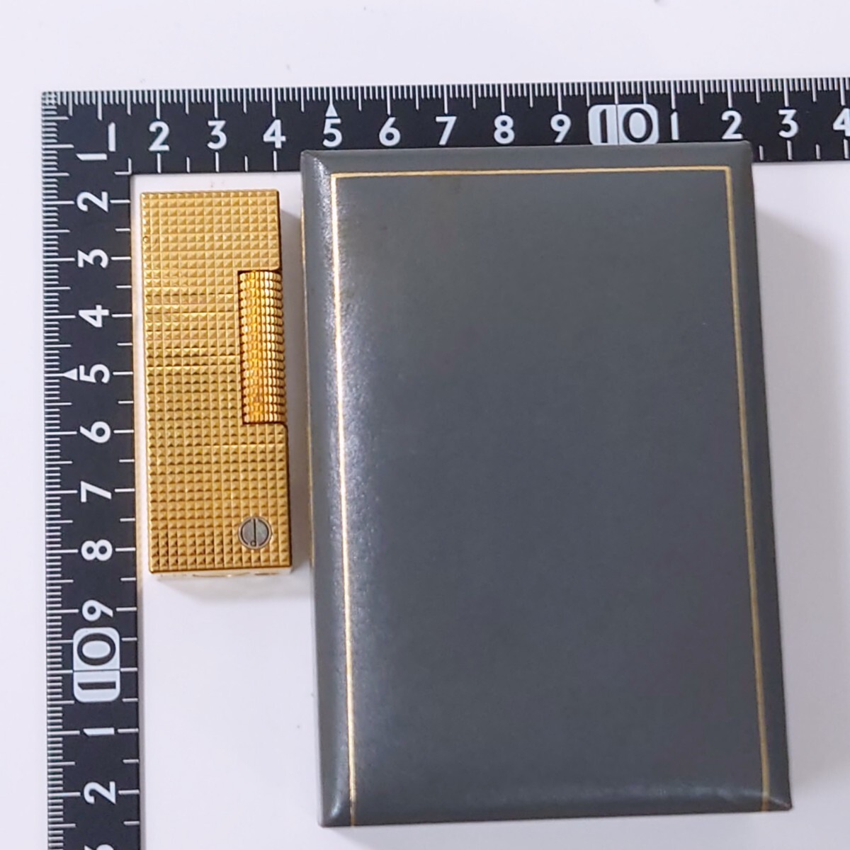 ダンヒル 　Dunhill 　ガスライター　 喫煙具 　ケース入り　ゴールドカラー_画像9