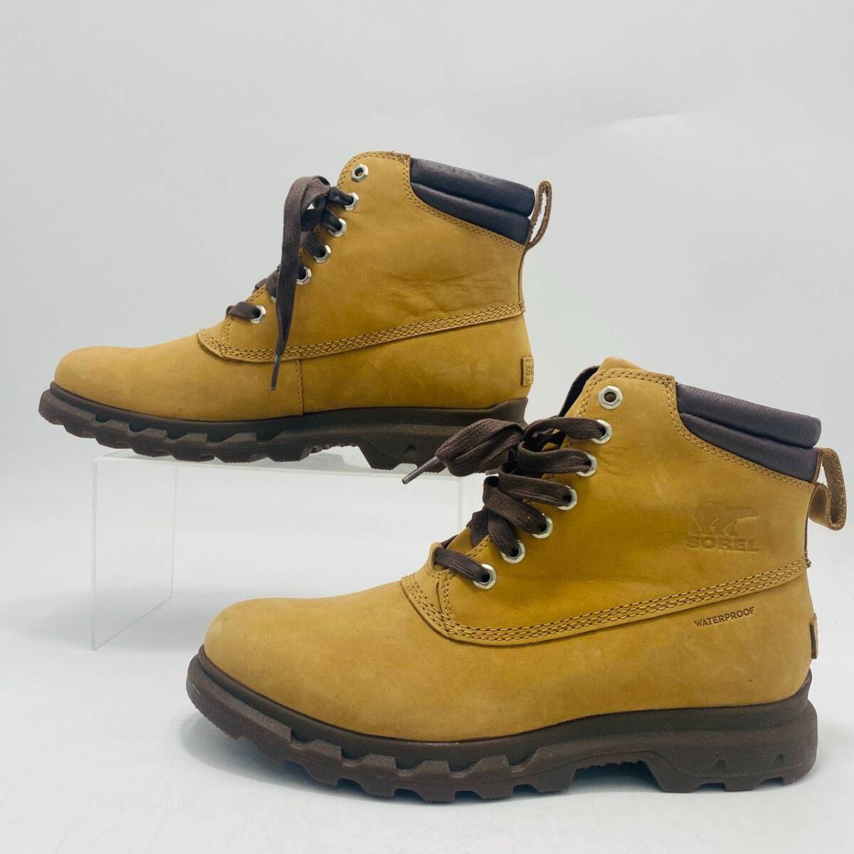 新品 SOREL ワークブーツ スエード レースアップ 27.5cm ブラウン メンズ ソレル hws02365_画像4