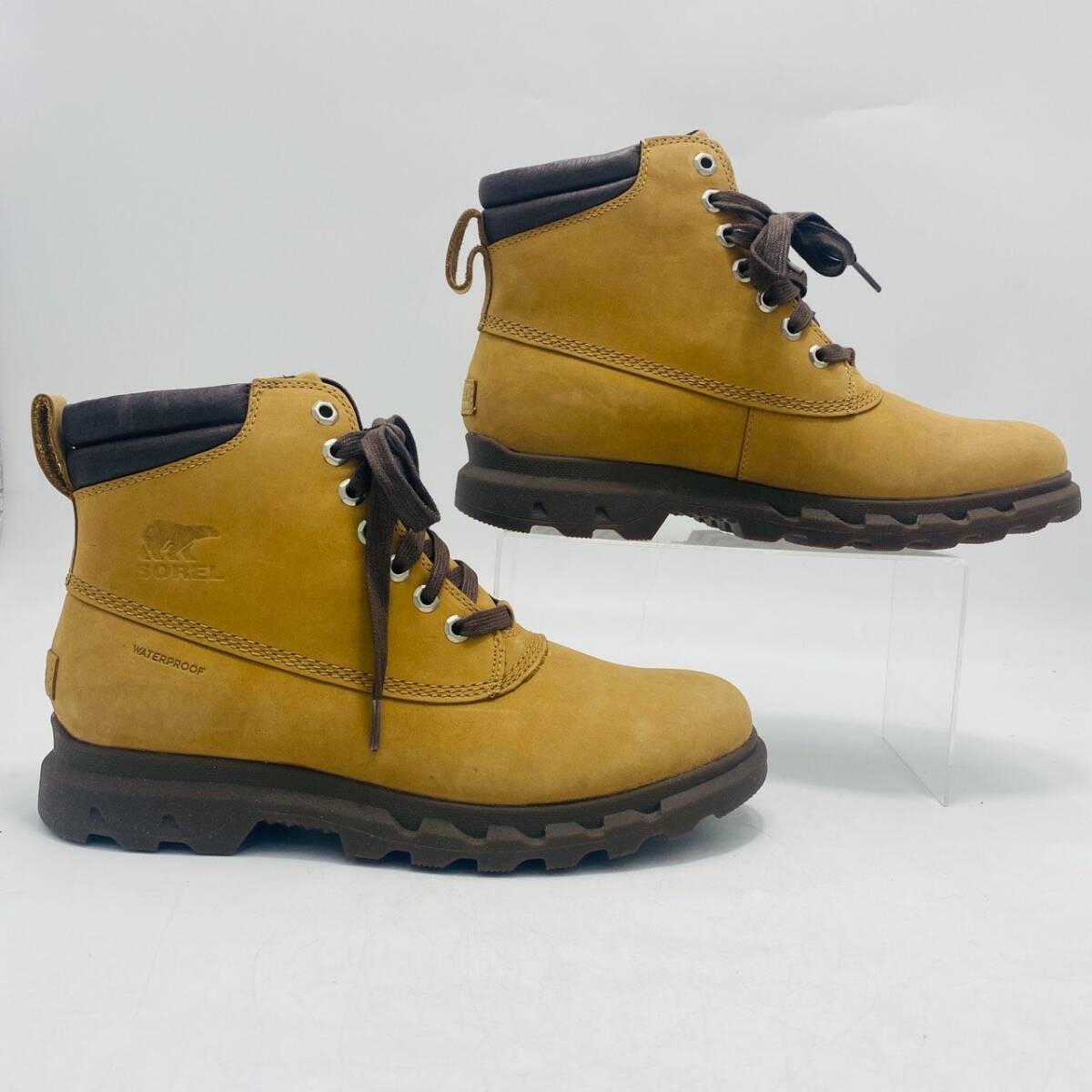 新品 SOREL ワークブーツ スエード レースアップ 27.5cm ブラウン メンズ ソレル hws02365_画像5