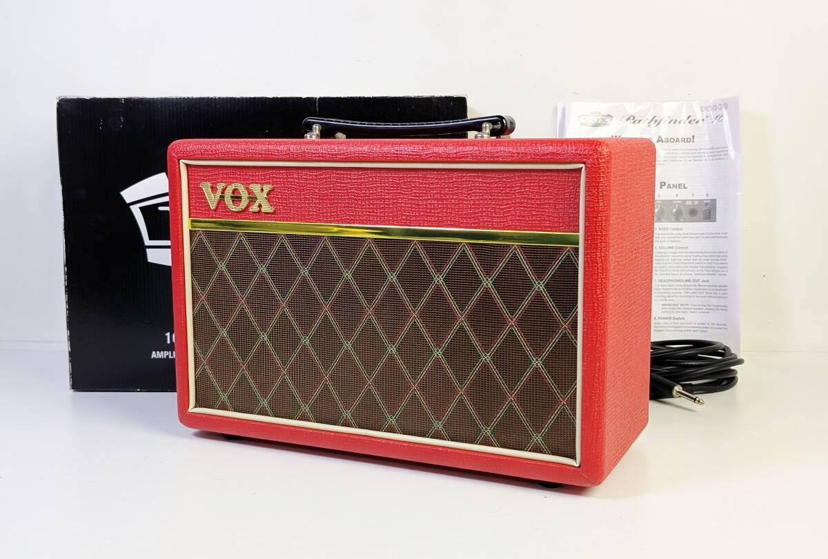 VOX Pathfinder 10 V9106 コンボアンプ PF10-RD 限定カラー レッド 10W コンパクトギターアンプ ヴォックス パスファインダー_画像1
