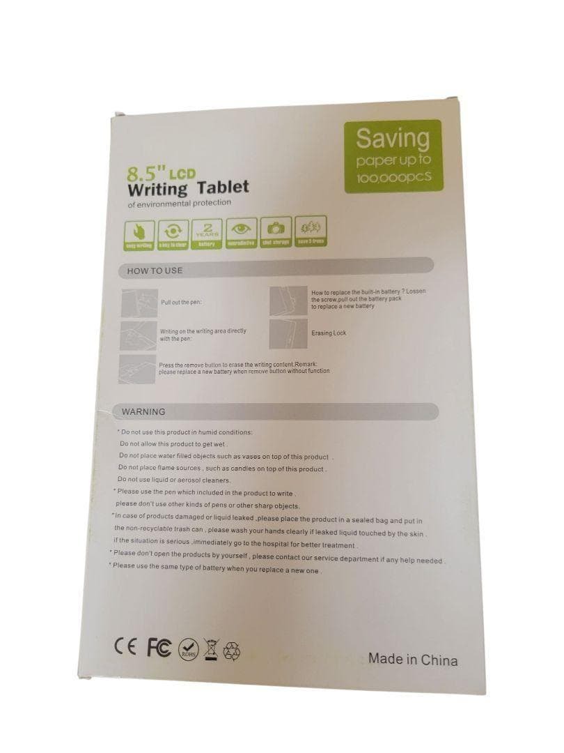 電子メモパッド メモ帳 保存 8.5インチ デジタル ボード メッセージ 伝言板 黒_画像6