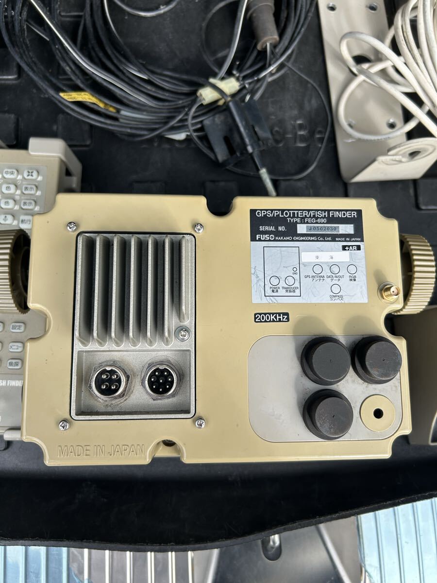 FUSO 魚探 GPS魚探 魚群探知機　FEG-690NGPS フソウ 中野エンジニアリング　200khz 個人出品　売り切り　_画像2