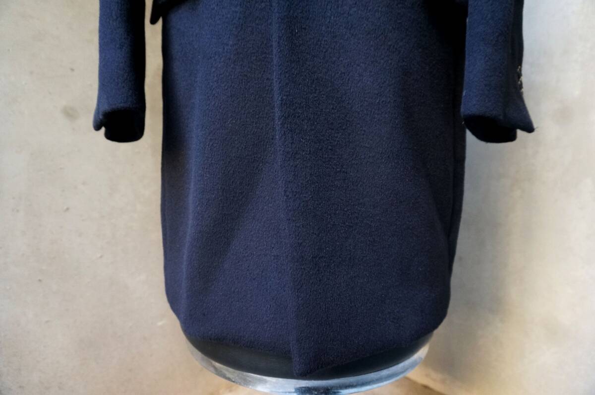  UA ユナイテッドアローズ green label relaxing S100 濃紺 ネイビーブルー ビーバー仕上げ チェスター コート S M_画像5