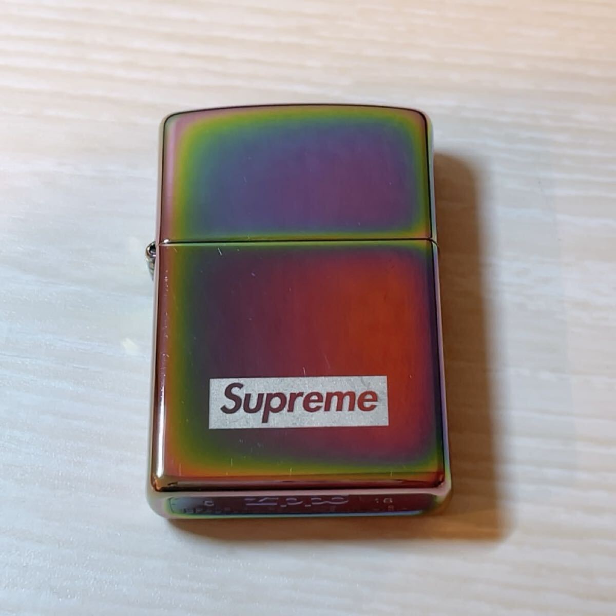 ［正規品］ Supreme Zippo シュプリーム レインボー 特殊加工 希少品 2016 ボックスロゴ BOX LOGO_画像3