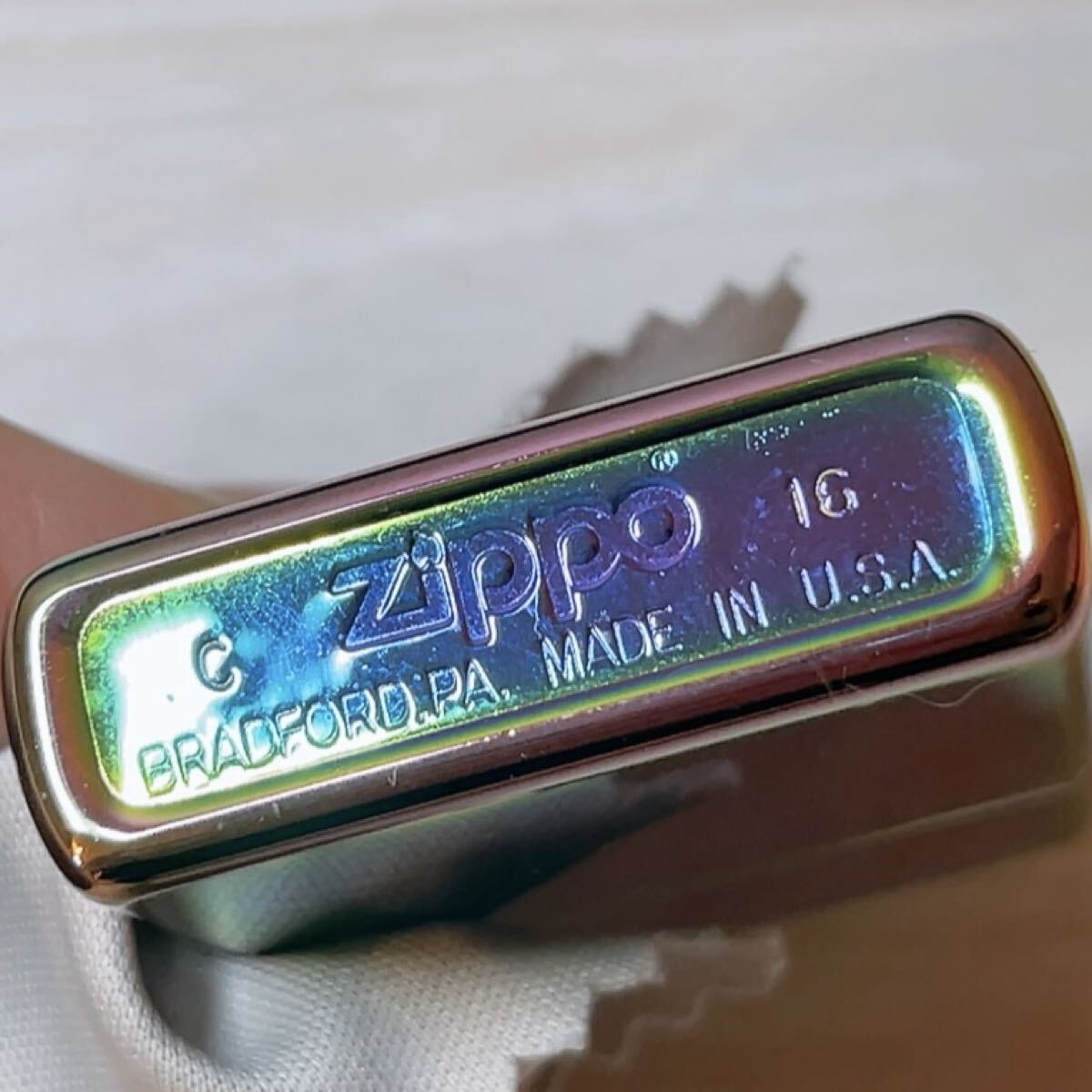 ［正規品］ Supreme Zippo シュプリーム レインボー 特殊加工 希少品 2016 ボックスロゴ BOX LOGO_画像5