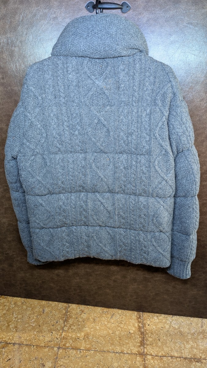 THE DUFFER OF ST. GEORGE ダファーオブセントジョージ ニット ダウンジャケット グレー メンズ Ｍ_画像2