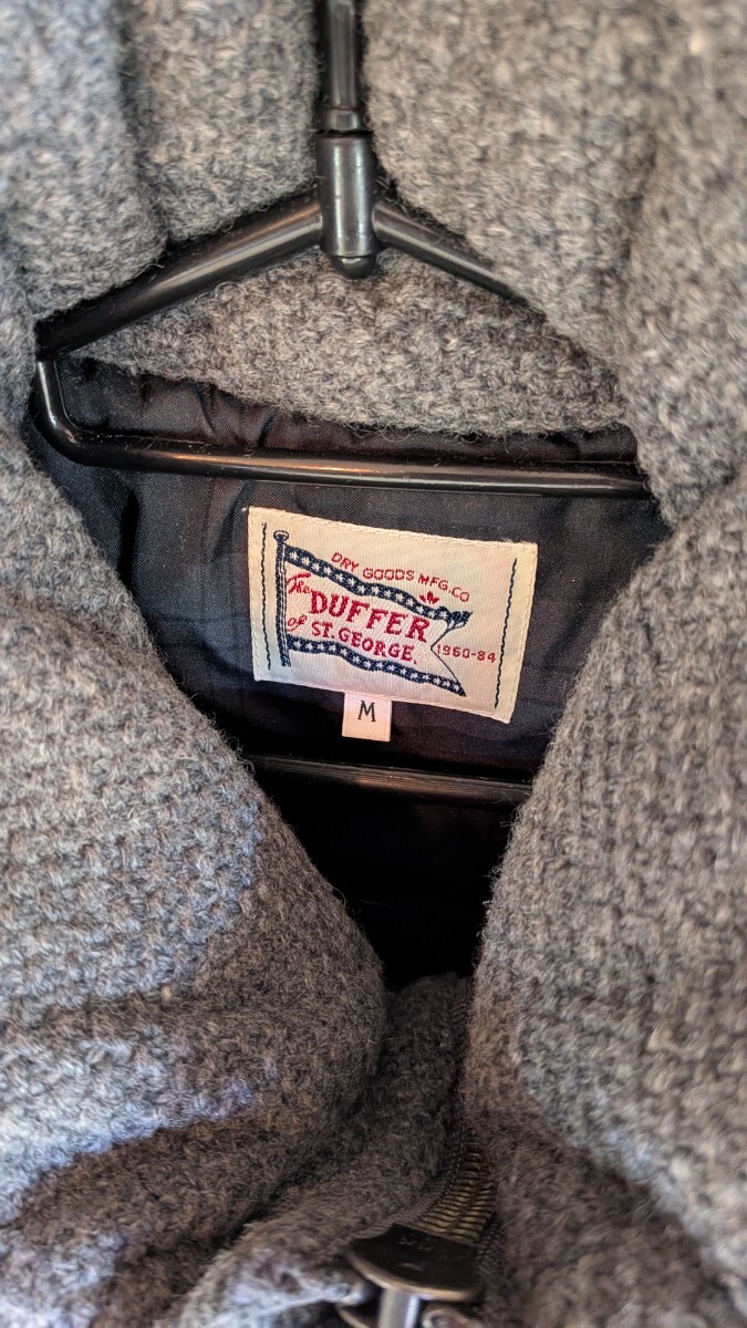 THE DUFFER OF ST. GEORGE ダファーオブセントジョージ ニット ダウンジャケット グレー メンズ Ｍ_画像3