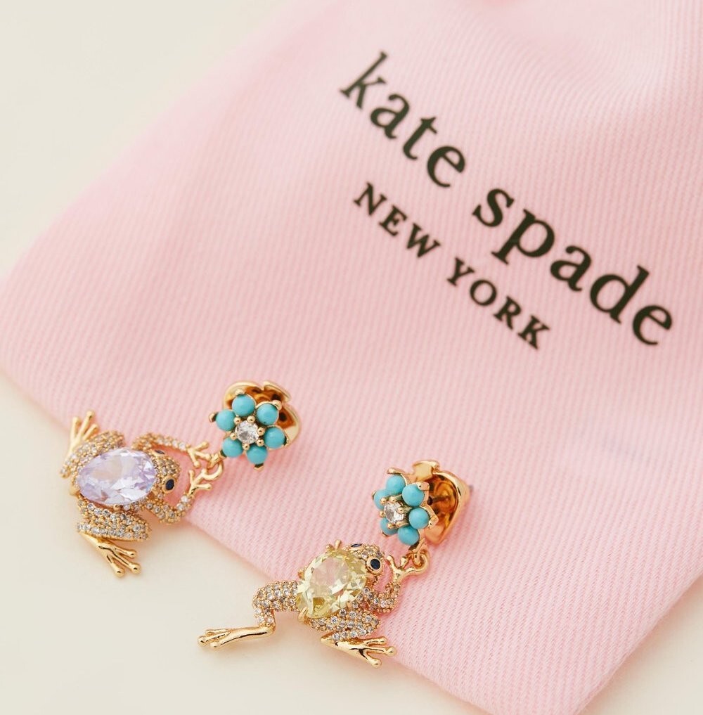 ケイトスペード 蛙 カエル ピアス_画像6