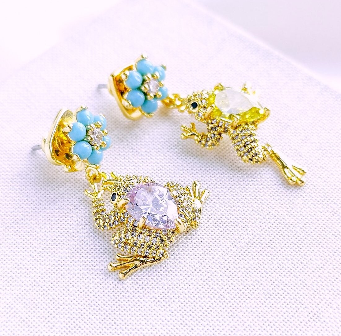 ケイトスペード 蛙 カエル ピアス_画像4