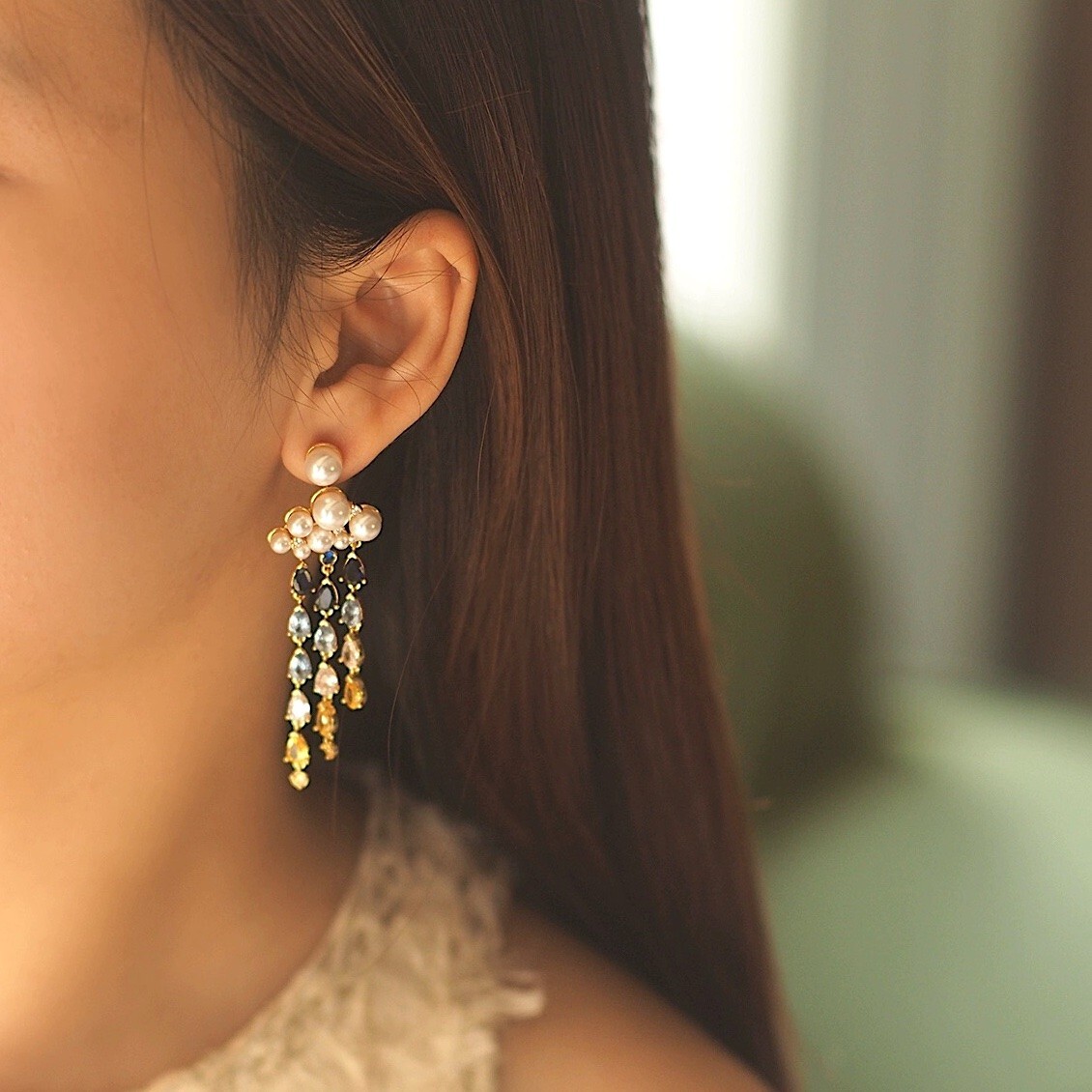 1点のみ☆ ケイトスペード レインオアシャイ ステートメントピアス_画像9