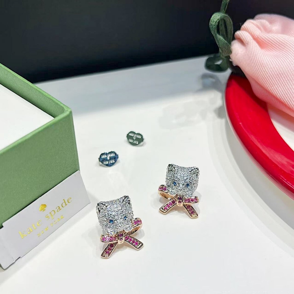 ケイトスペード 猫 ポーリーナ ピアス_画像6