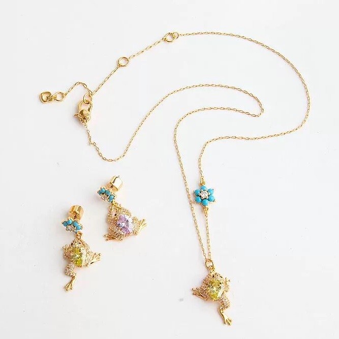 ケイトスペード 蛙 カエル ピアス_画像9