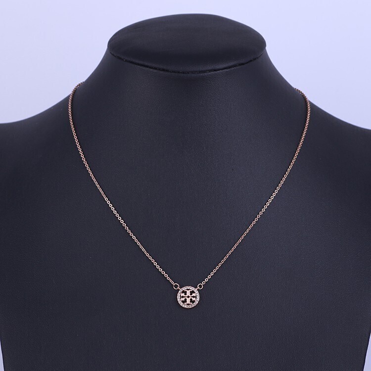 トリーバーチ パヴェロゴネックレス ローズゴールド_画像7