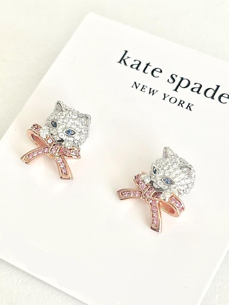 ケイトスペード 猫 ポーリーナ ピアス_画像3