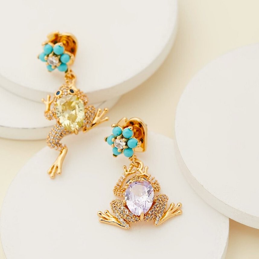 ケイトスペード 蛙 カエル ピアス_画像2