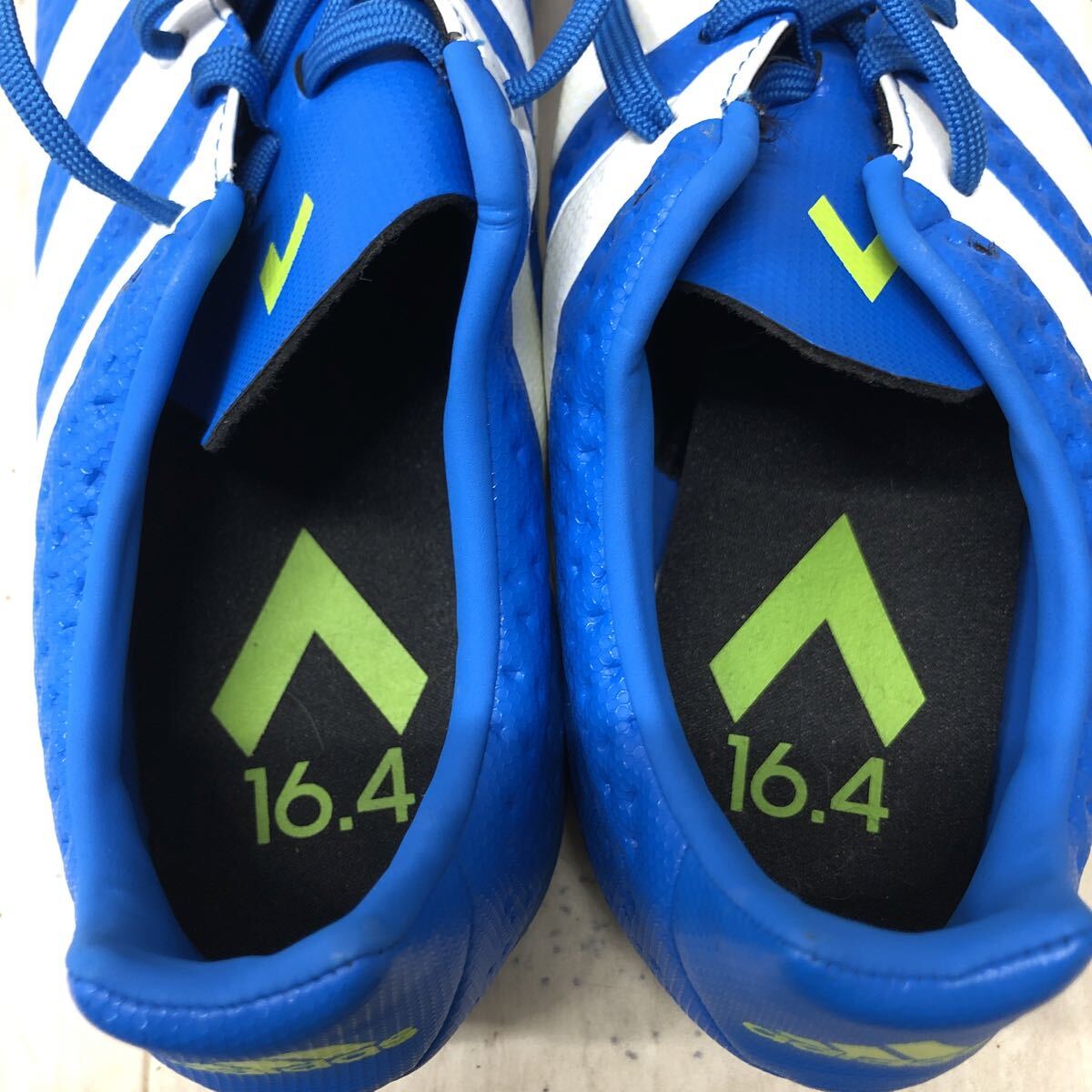 M326 FN-251024-1942 adidas アディダス ACE 16.4 INJ エース サッカーシューズ トレーニングシューズ ローカット ブルー 男の子 24.5cm_画像8