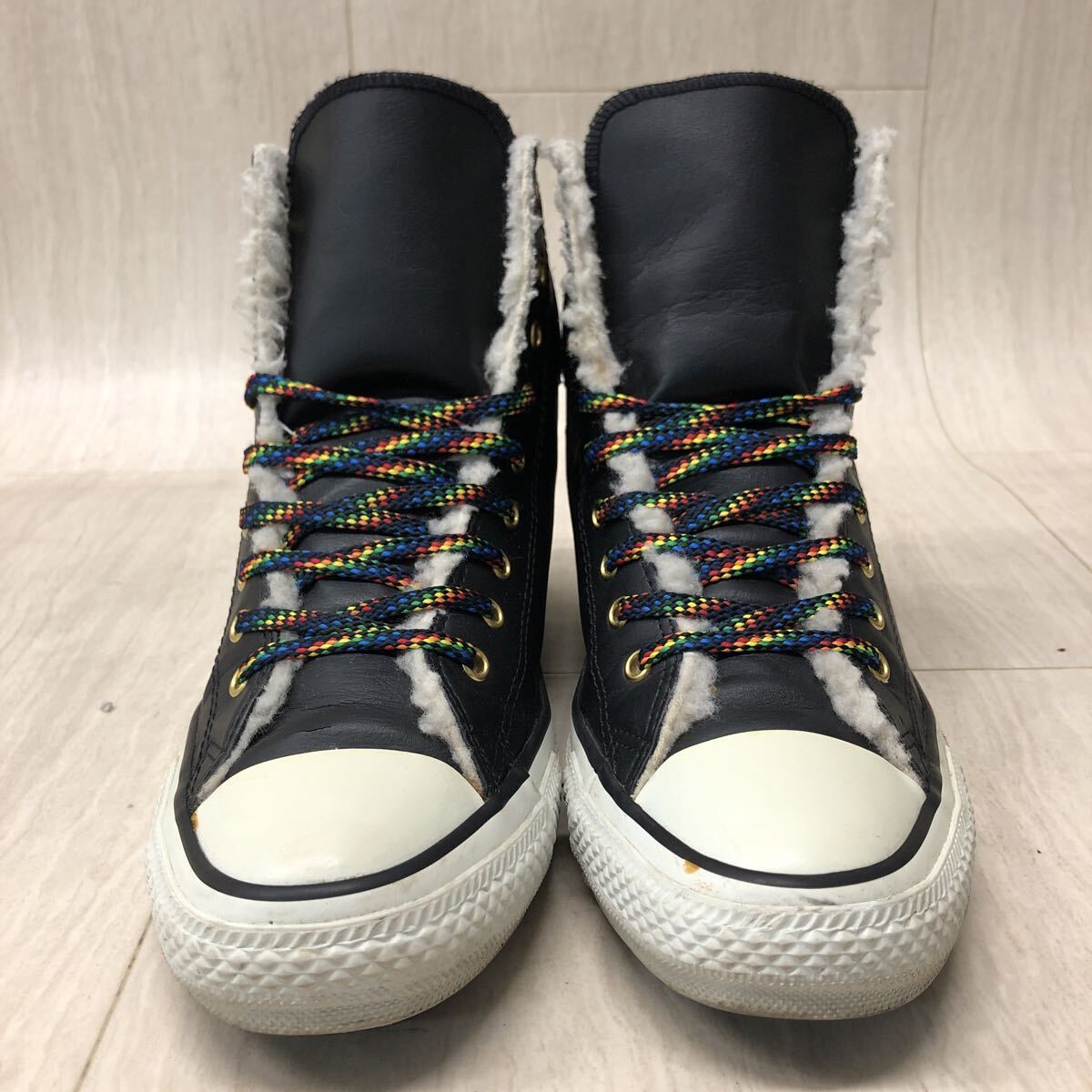 M341 FN-250926-332 CONVERSE Converse ALL STAR все Star HEIGHT-UP SL Z BOA - ikatto спортивные туфли черный мужской 24.5cm