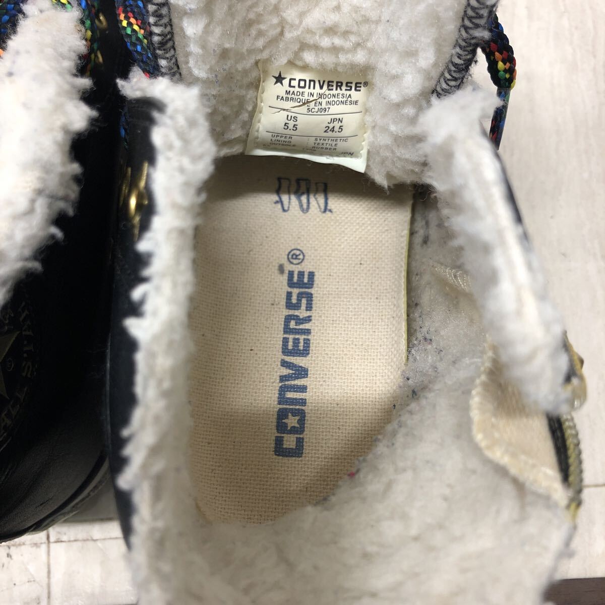 M341 FN-250926-332 CONVERSE Converse ALL STAR все Star HEIGHT-UP SL Z BOA - ikatto спортивные туфли черный мужской 24.5cm