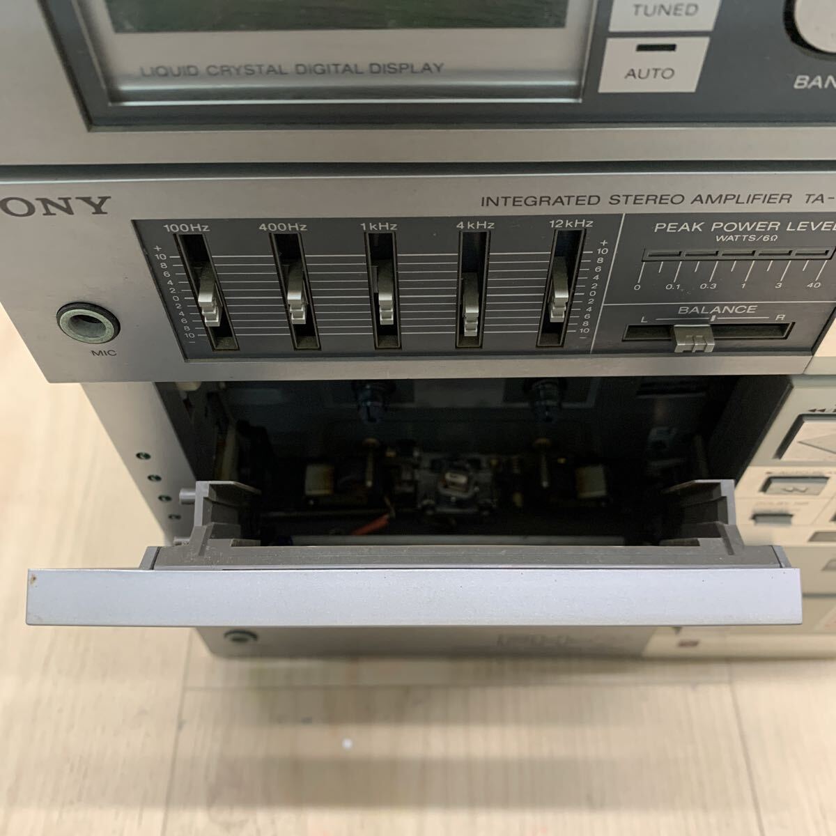 N996 ID-251118-1221 SONY ソニー コンパクトHi-Fiコンポーネントシステム FH-7 ST-78 TA-78 TC-78 AC-78 FM-AMチューナー ステレオアンプ_画像7