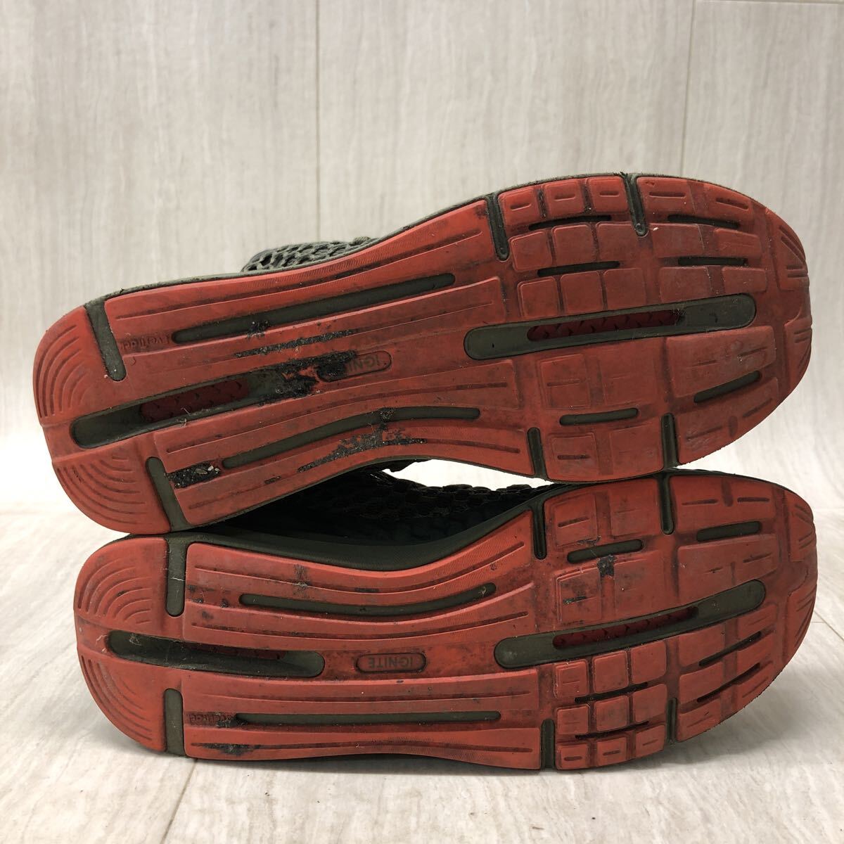 M345 FN-251121-1652 PUMA プーマ IGNITE LIMITLESS NETFIT イグナイト リミットレス ランニングシューズ オリーブ メンズ 28cm_画像5