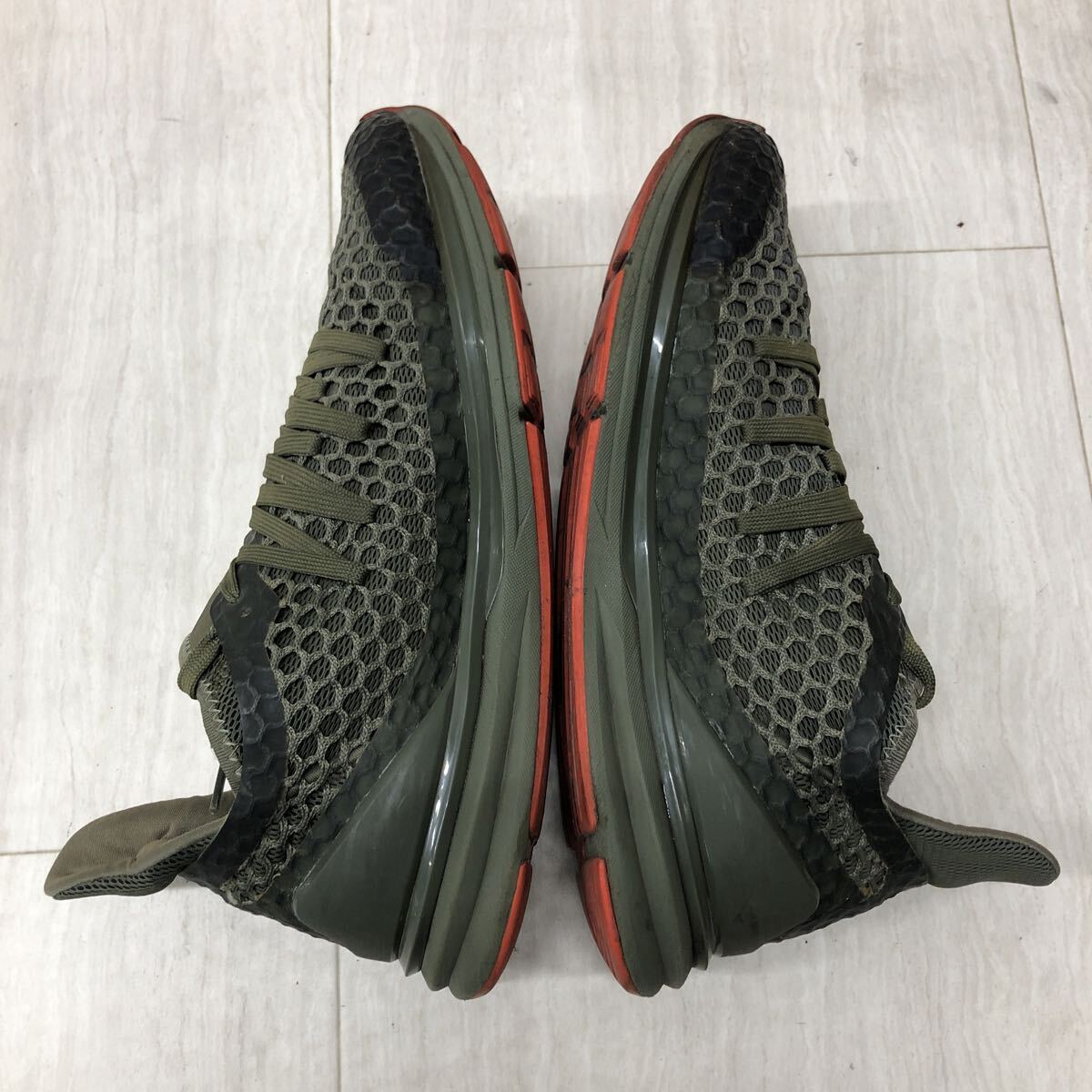 M345 FN-251121-1652 PUMA プーマ IGNITE LIMITLESS NETFIT イグナイト リミットレス ランニングシューズ オリーブ メンズ 28cm_画像6