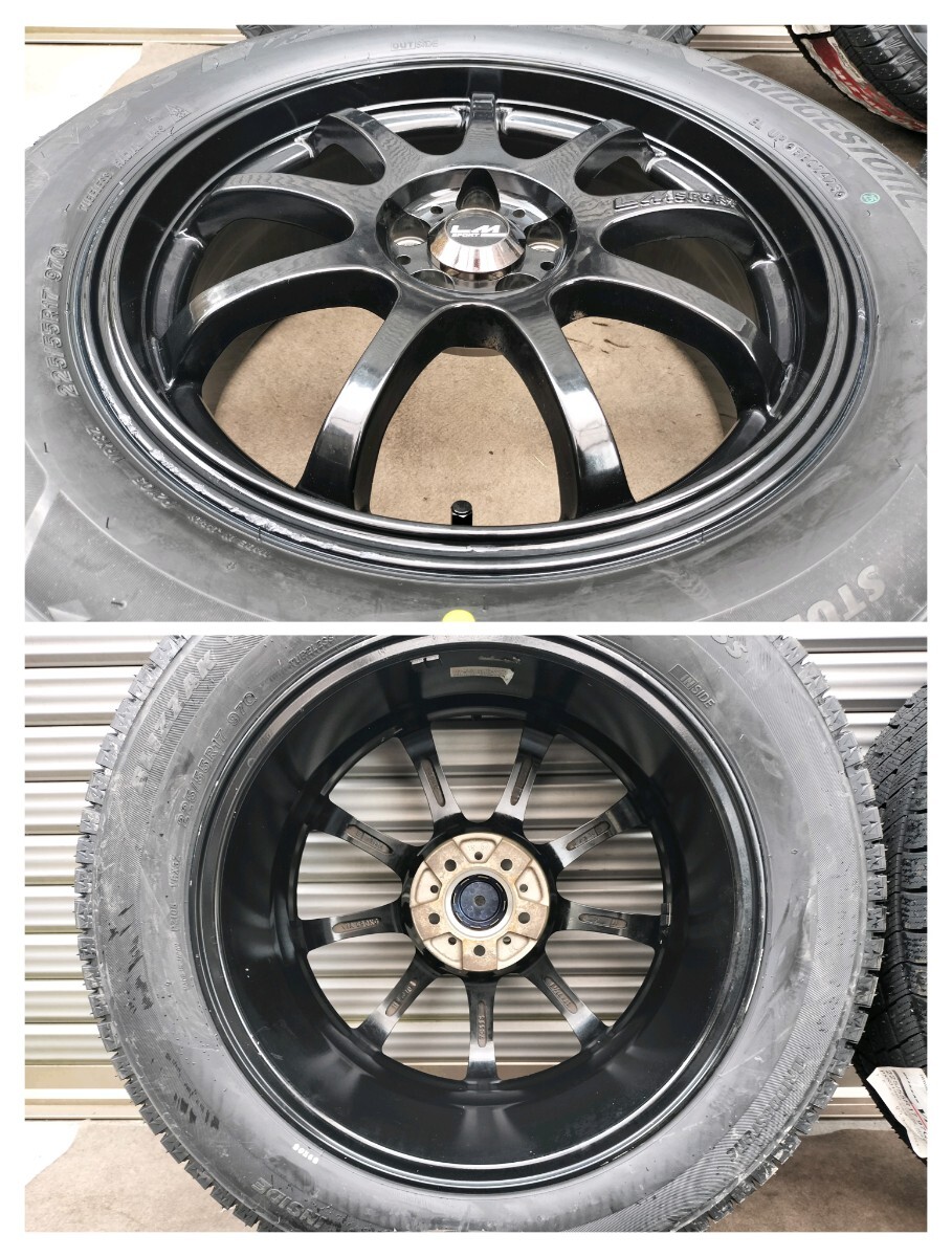 2023年製新品スタッドレス LM SPORT 中古品 17インチ 17×7.5J 5H PCD100 +50 BS BLIZZAK VRX3 225/55R17★国内製 スバル フォレスター等に_画像6