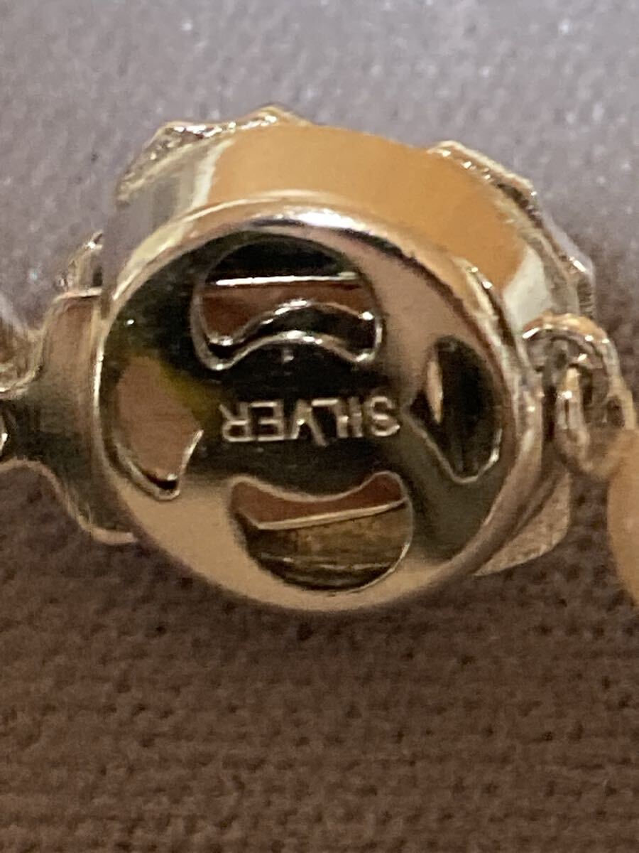 貴金属　宝石　アクセサリー　プラチナ pt900 ネックレス イヤリング パール 本真珠 真珠 SILVER 保管品　 パールネックレス_画像5