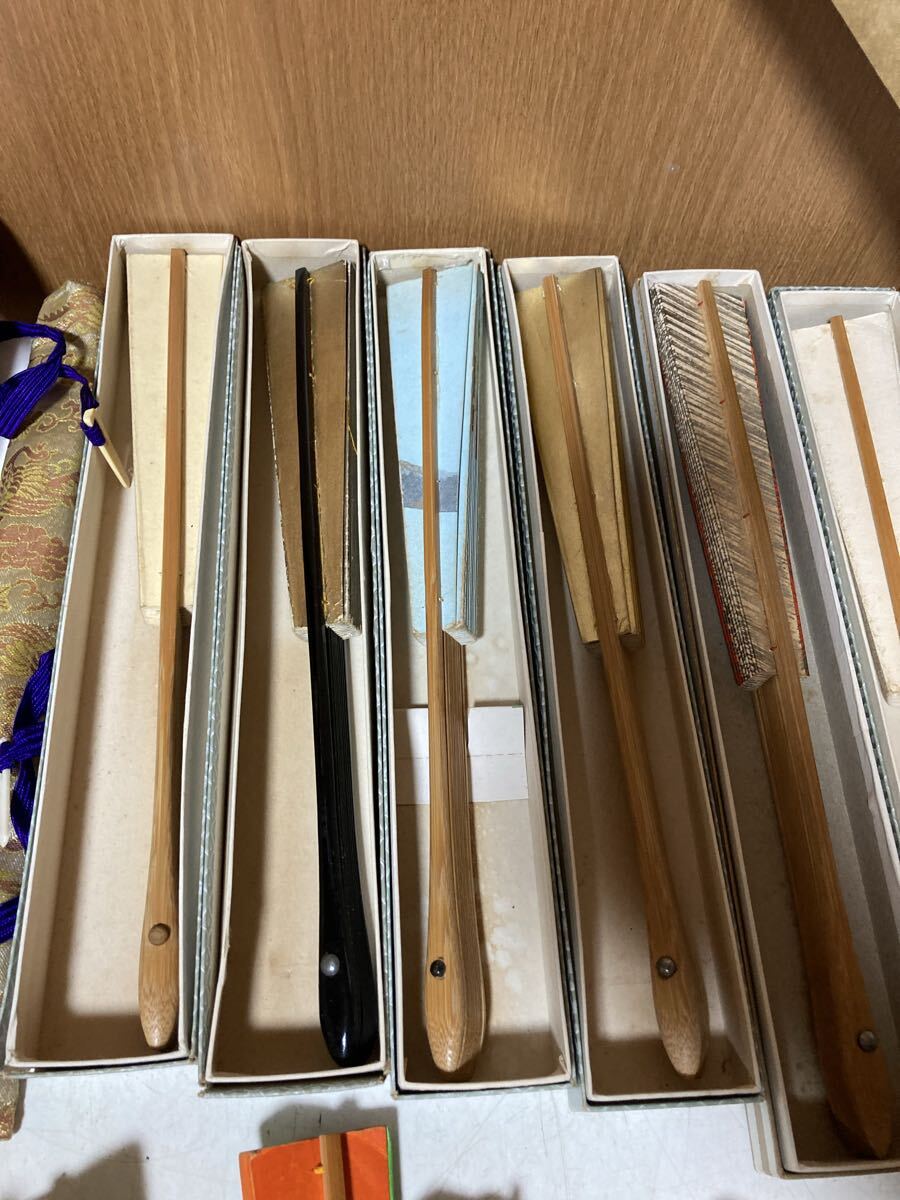 扇子 和装小物 せんす 日本舞踊 京扇子 舞扇子 レトロ 扇 舞扇 昭和レトロ まとめて　保管品　大_画像5