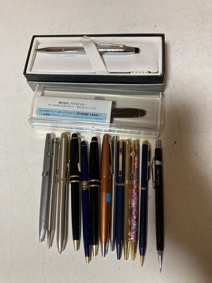 ボールペン パイロット CROSS シャーペン 筆記用具 中古　まとめて　コレクション　保管品　記念品_画像1