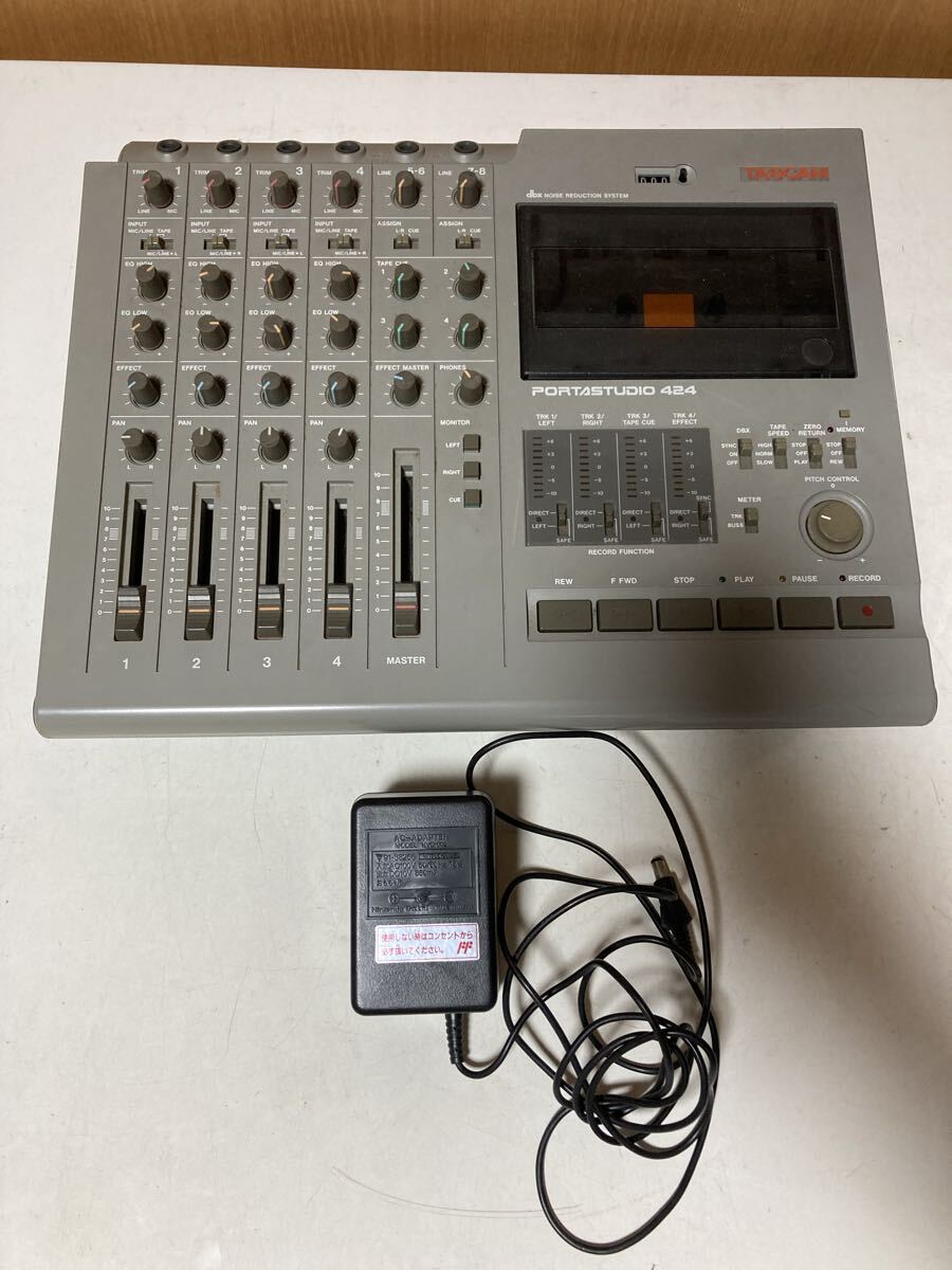  б/у TASCAM Tascam PORTASTUDIO 424 многоканальный магнитофон PORTA STUDIO MTR Tascam античный коллекция retro хранение товар 