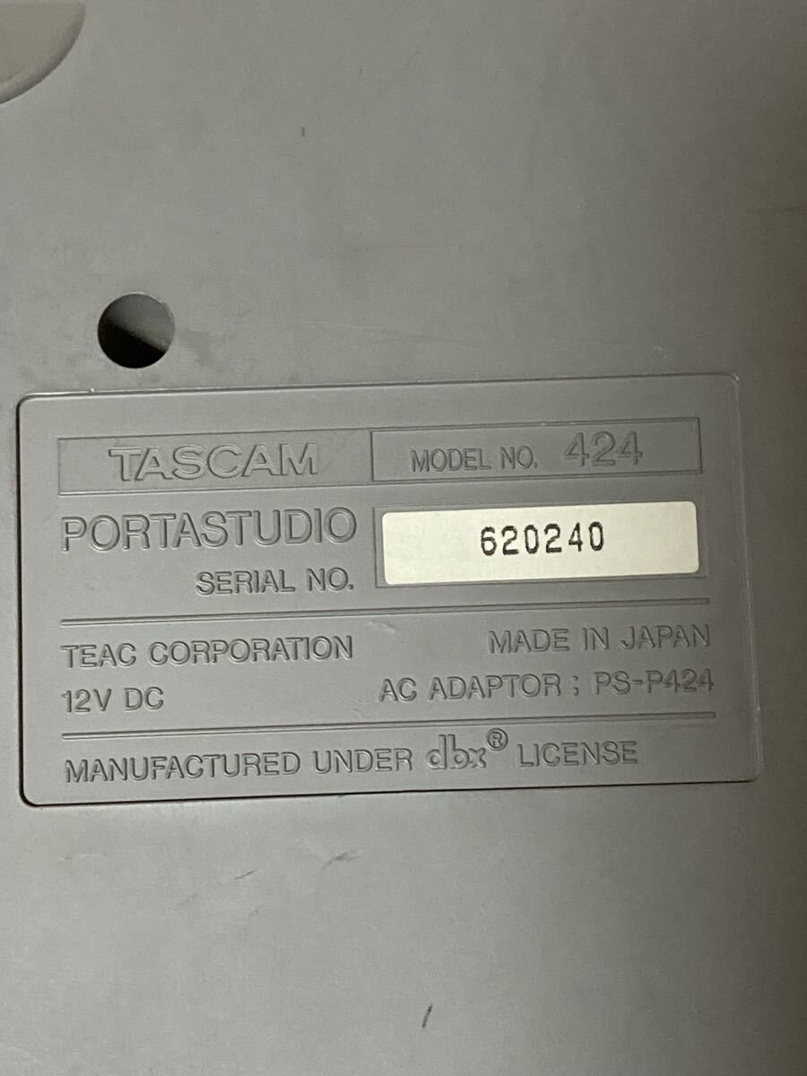 б/у TASCAM Tascam PORTASTUDIO 424 многоканальный магнитофон PORTA STUDIO MTR Tascam античный коллекция retro хранение товар 