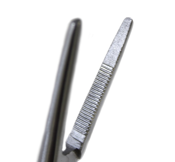 ●TMC フォーセップ 4.5インチ/カーブ/ゴールド_画像3