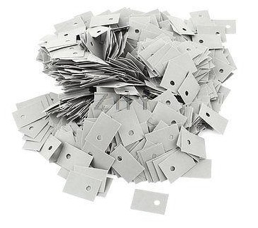 ヒートシンク 放熱用 熱導電性シリコンシート パッド TO-220用 100枚セット_画像1