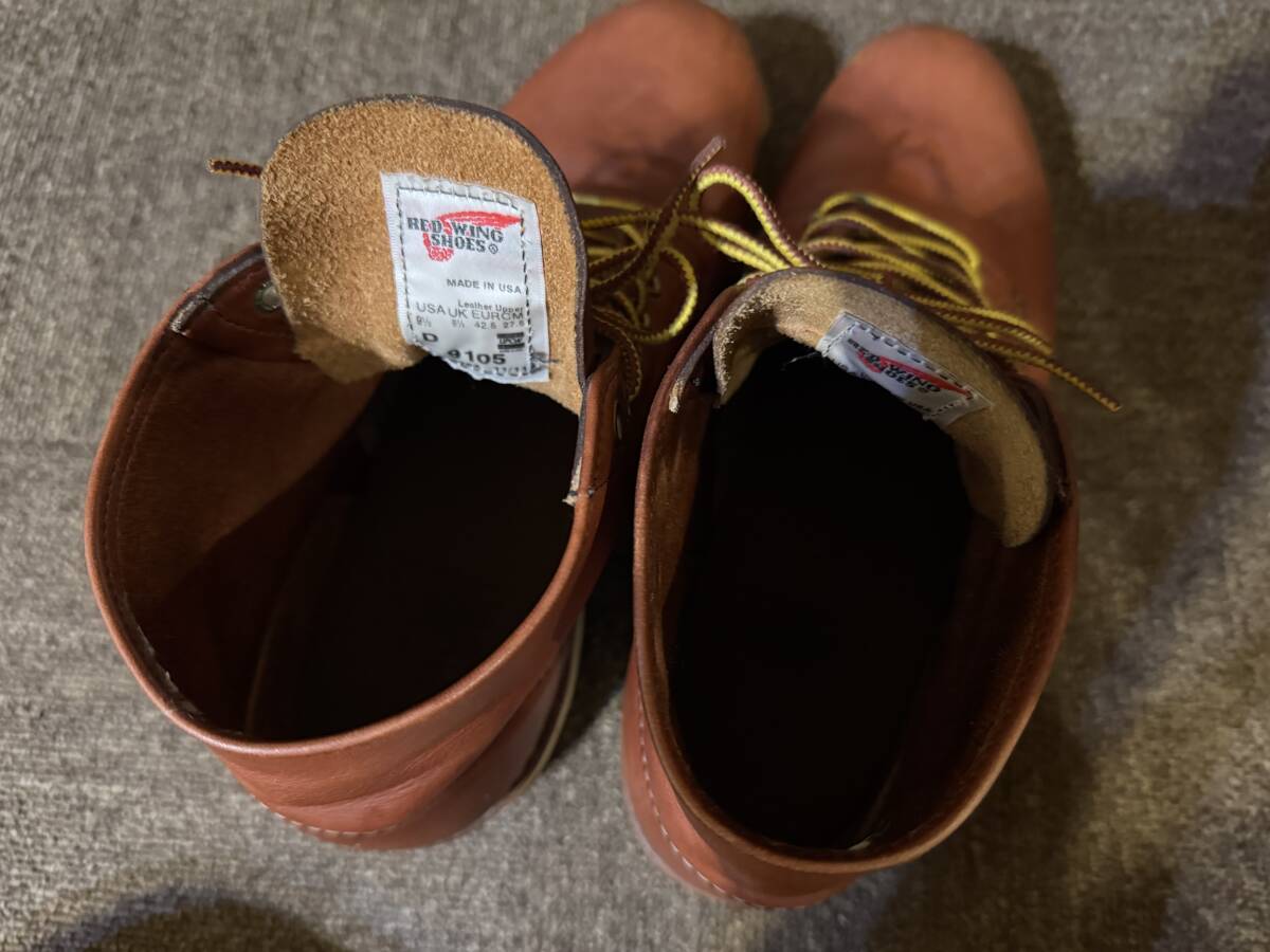 ★ REDWING 9105 91/2 27.5 ワイズD レッドウイング　特価！_画像4