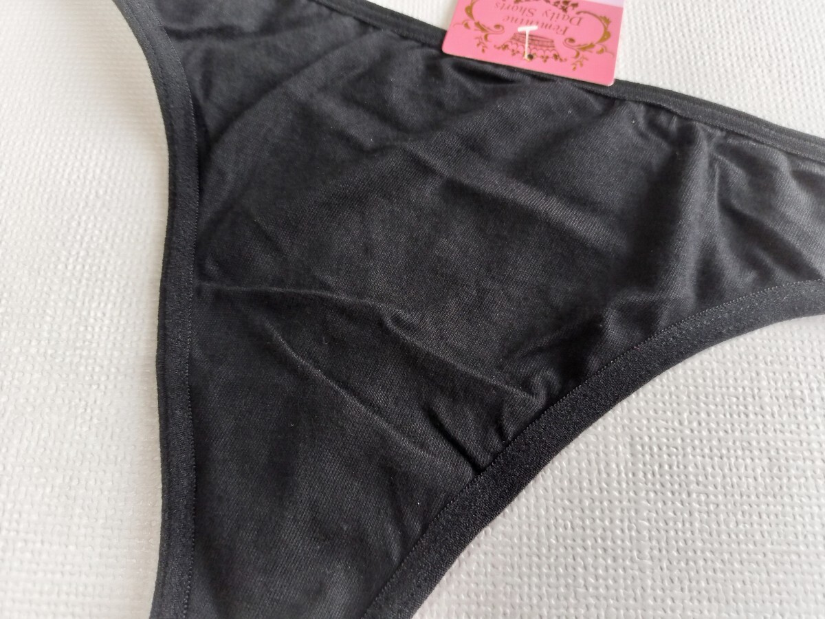 ★新品★ L Tバック ショーツ ブラック 黒 シンプル セクシーランジェリー_画像2