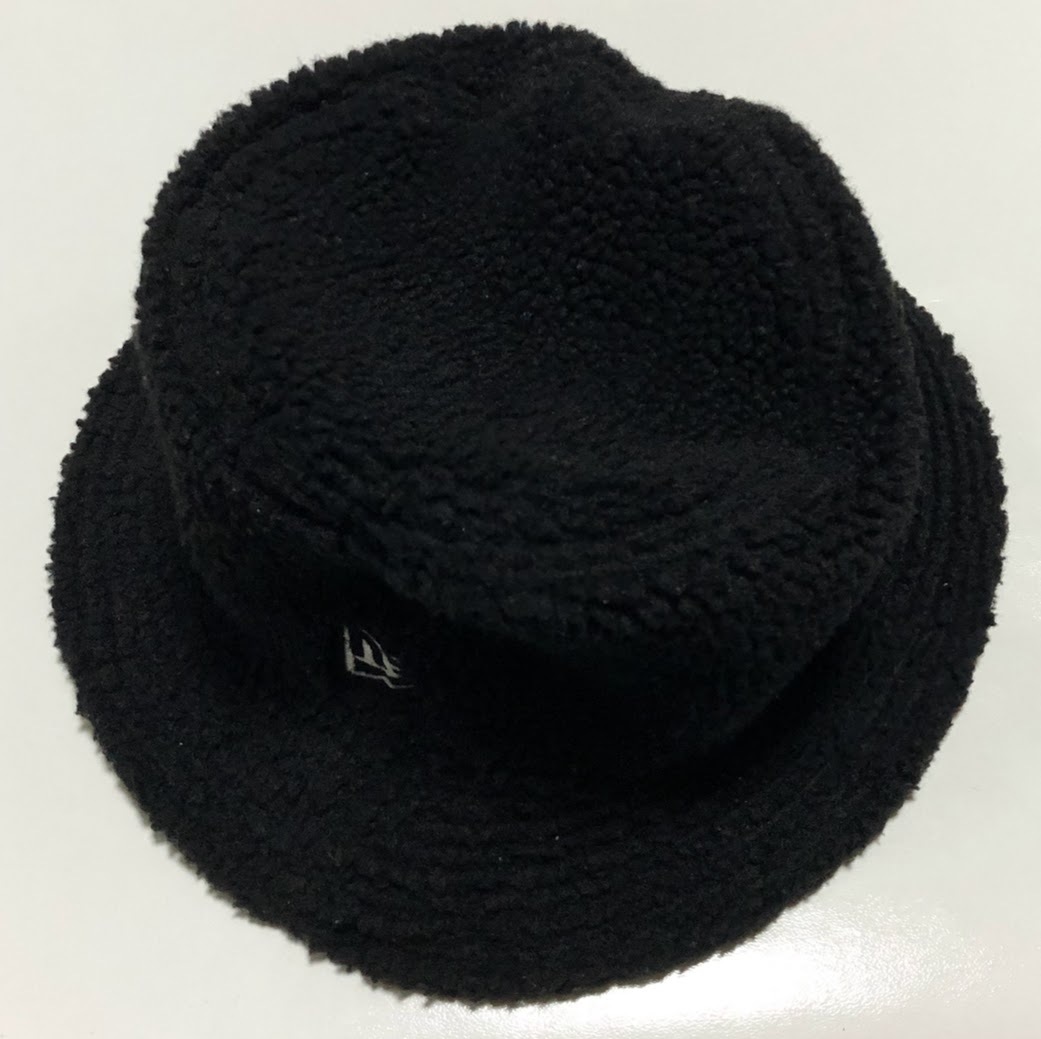 NEW ERA ニューエラ ボア バケットハット ブラック モコモコ ★ MEDIUM / LARGE_画像1