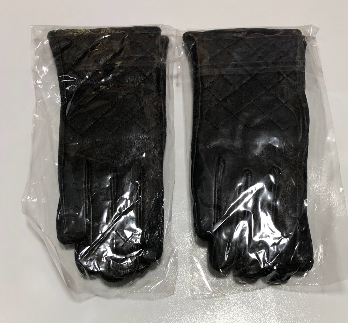 hclc 手袋 本羊革 ラム革 レザーグローブ レディース 女性用 フリーサイズ 2点セット ★未使用・タグ付き★_画像4