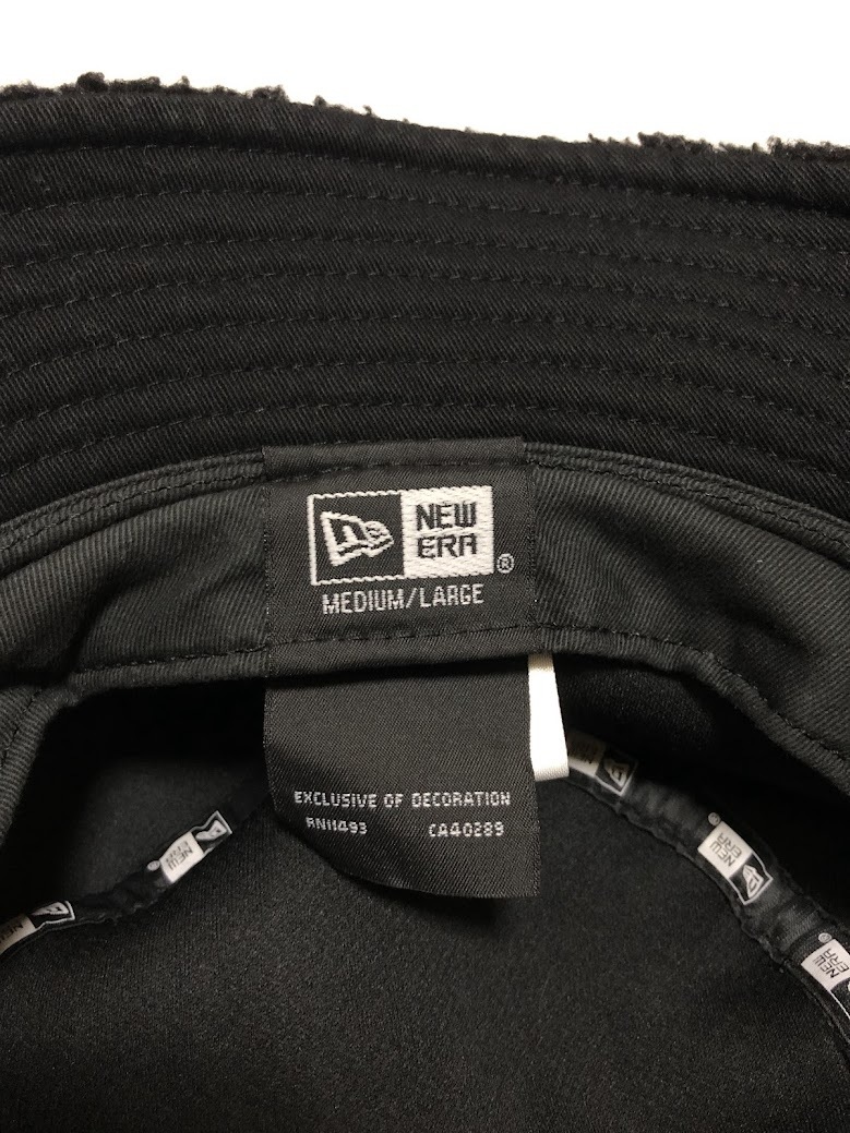NEW ERA ニューエラ ボア バケットハット ブラック モコモコ ★ MEDIUM / LARGE_画像6