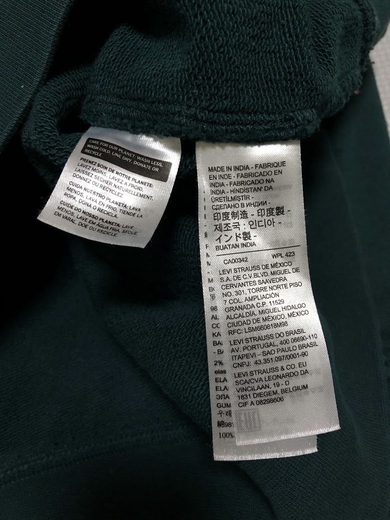 Levi's リーバイス RELAXED リラックスフィット グラフィック パーカー EXPLORERS サイズXL_画像4