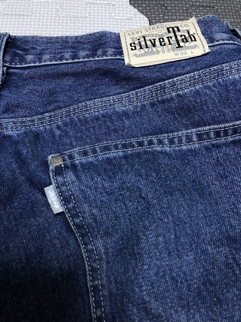Levi's リーバイス SilverTab CARPENTER シルバータブ カーペンター ハーフパンツ デニムショーツ W33 ★ 52335-0002_画像8
