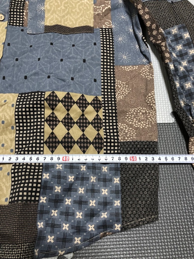 OLD WORK change well パッチワーク 長袖シャツ Lサイズ_画像5