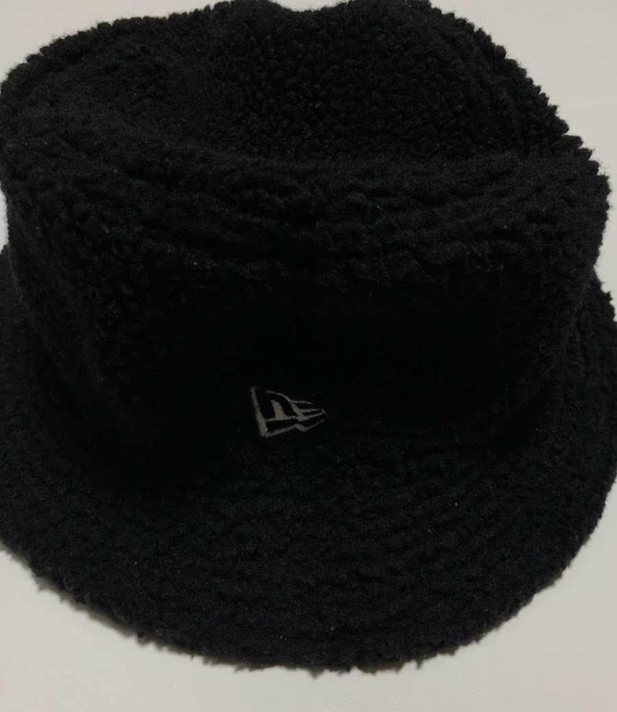 NEW ERA ニューエラ ボア バケットハット ブラック モコモコ ★ MEDIUM / LARGE_画像2
