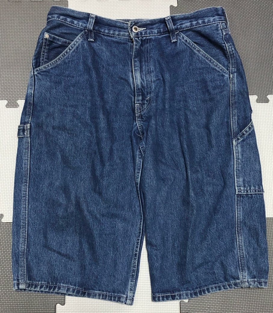 Levi's リーバイス SilverTab CARPENTER シルバータブ カーペンター ハーフパンツ デニムショーツ W33 ★ 52335-0002_画像1