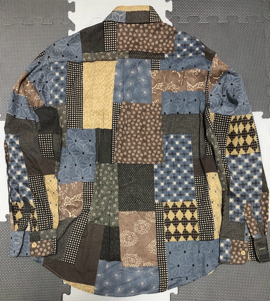 OLD WORK change well パッチワーク 長袖シャツ Lサイズ_画像7