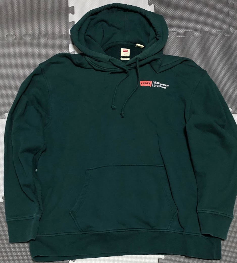 Levi's リーバイス RELAXED リラックスフィット グラフィック パーカー EXPLORERS サイズXL_画像1