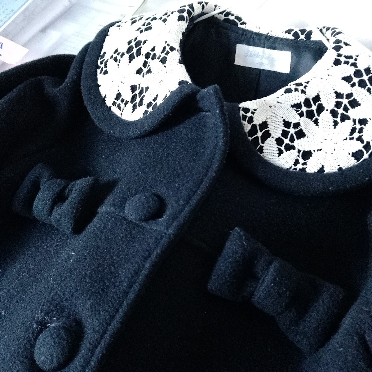 シャーリーテンプルレース襟コート_画像7