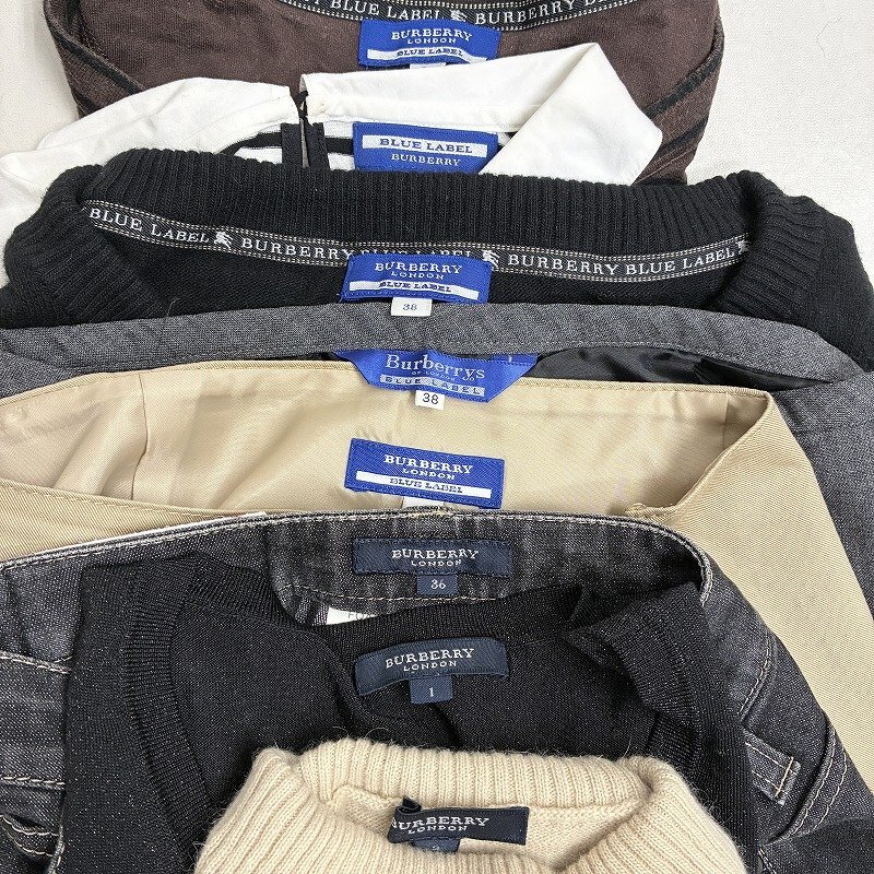 ◆ BURBERRY BLUE LABEL バーバリーブルーレーベル LONDON 8点 まとめ商品 ワンピース カットソー スカート デニム 卸 古着 レディース_画像2